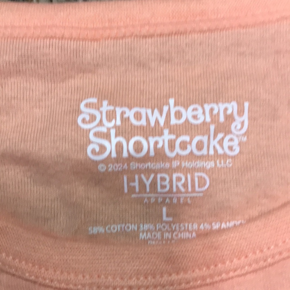 Strawberry Shortcake Woman’s Tank Top Size L Peach | NWT - Picture 3 of 3